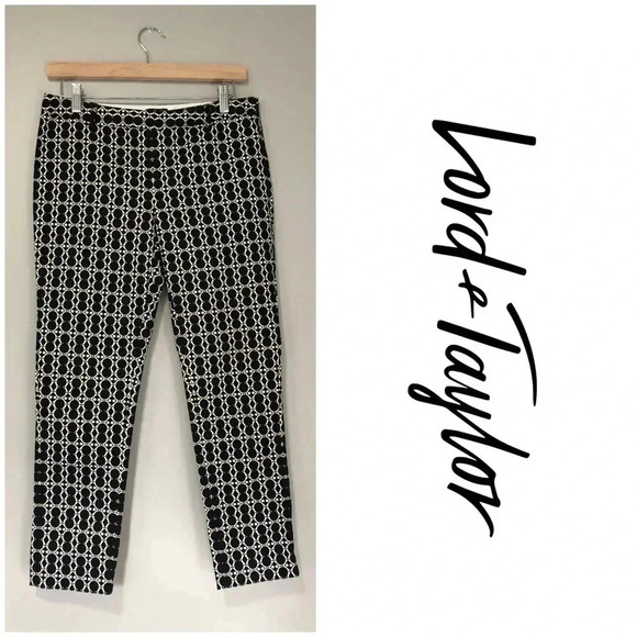 Lord & Taylor Mid Rise  Ponte Skinny Ankle Pant - Picture 1 of 6